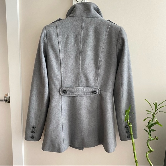 VERO MODA Gray Ranya Wool Double Breasted Jacket - Picture 7 of 8